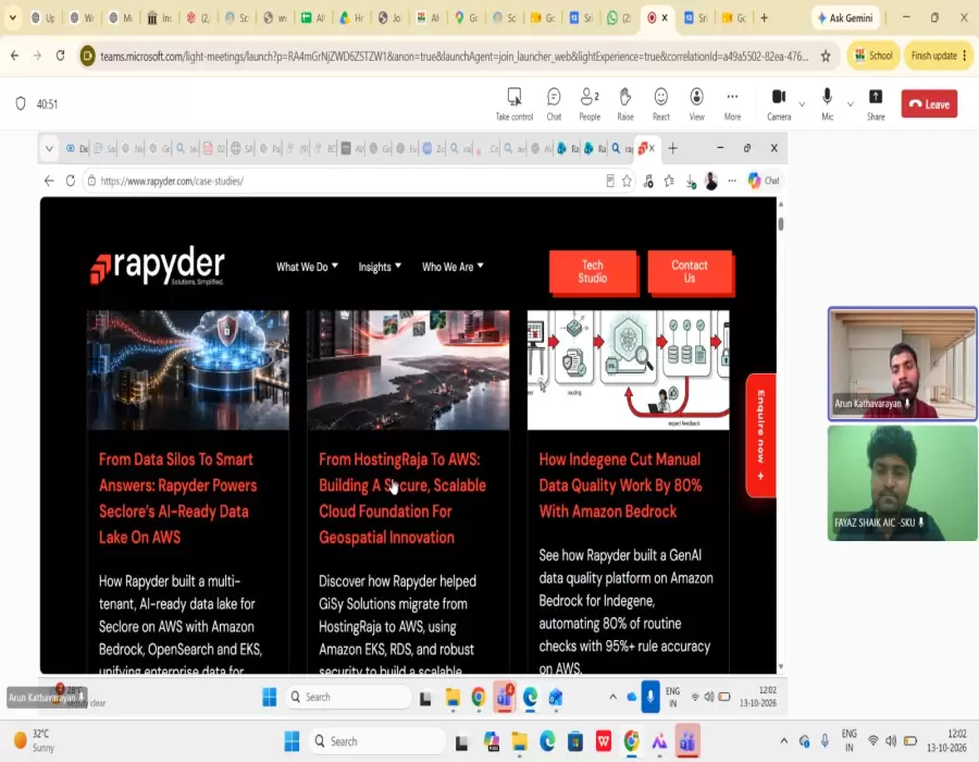 AIC-SKU Explores AWS Cloud Support Opportunities with Rapyder Cloud Solutions